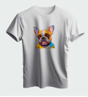 T-shirt dog francuski